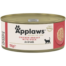 Applaws 156g x 12pcs Chicken with Duck Adult Wet Cat Food Tin