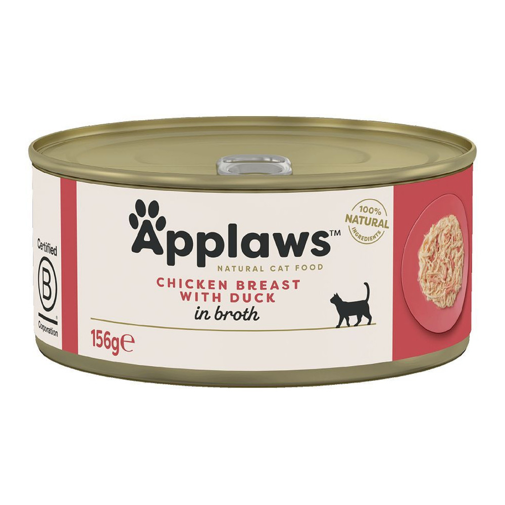 Applaws 156g Chicken with Duck Adult Wet Cat Food Tin
