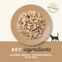 Applaws 70g x 12pcs Chicken with Wild Rice in Broth Wet Cat Food Pouch