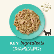 Applaws 70g Tuna with Anchovy & Seaweed in Broth Wet Cat Food Pouch