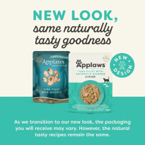 Applaws 70g x 12pcs Tuna with Anchovy & Seaweed in Broth Wet Cat Food Pouch