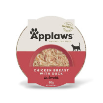 Applaws 60g x 10pcs Chicken Breast with Duck in Broth Wet Cat Food