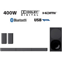 Sony HT-S20R 5.1Ch 400W Real Surround Soundbar with Dolby Digital Bluetooth Connectivity For Music Streaming Home Cinema System
