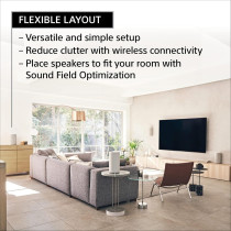 Sony HT-A9 360 Spatial Sound Mapping Dolby Atmos/DTS:X Home Theater System Flexible Layout Immersive Audio Enhancement Multiple Phantom Speakers For Immersive Movies And Music