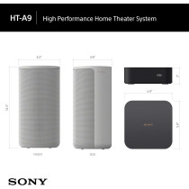 Sony HT-A9 360 Spatial Sound Mapping Dolby Atmos/DTS:X Home Theater System Flexible Layout Immersive Audio Enhancement Multiple Phantom Speakers For Immersive Movies And Music
