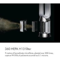 Dyson Purifier Hot Plus Cool Gen1 HP10 Purifying Fan Heater Plus Air Purifier, 454856-01, White, 1 Year Warranty