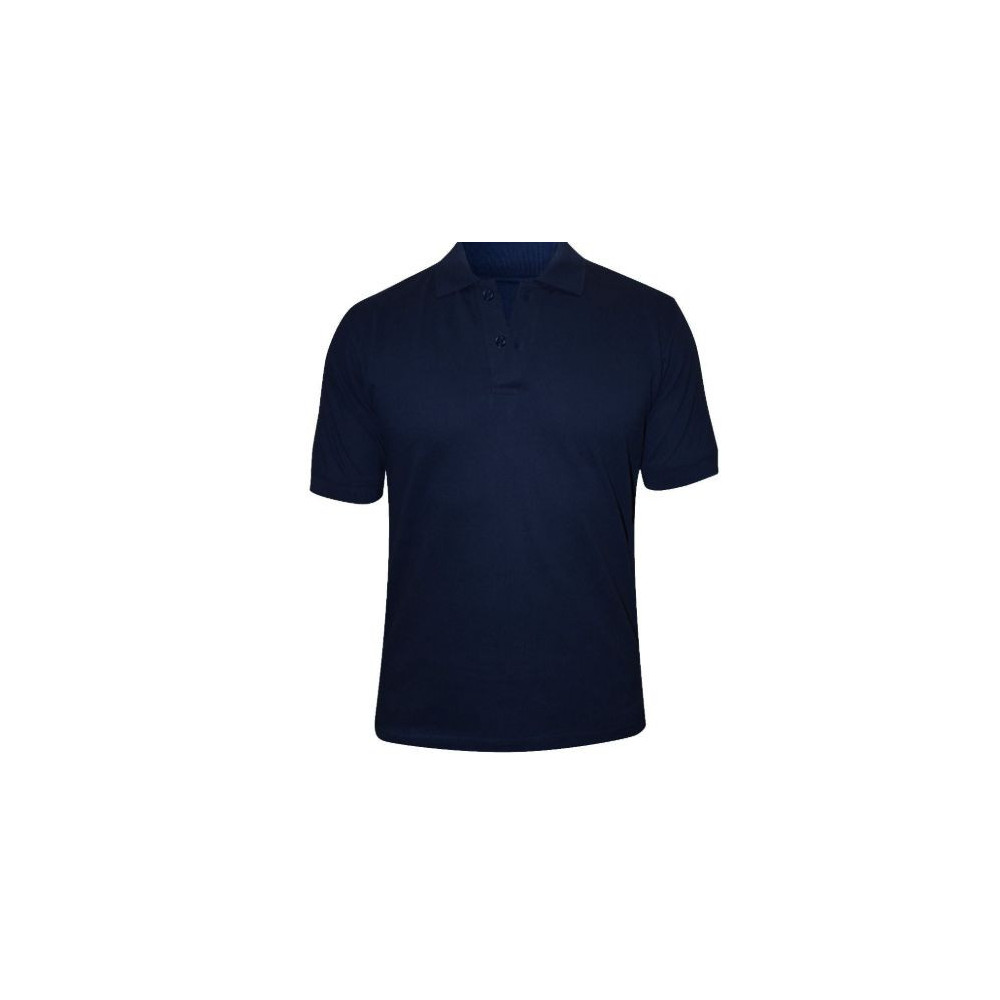 Abbasali Mens Blue Polycotton Polo Shirt, 200GSM, Style No. PST for Comfortable Workwear