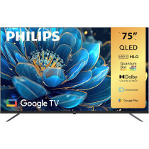 PHILIPS 75 INCH PREMIUM QLED GOOGLE TV WITH DOLBY VISION AND ATMOS WITH AI POWERD IMAGE PROCESSING (75PQT8169)