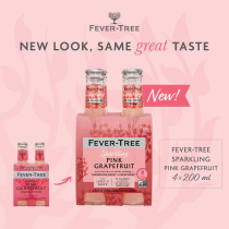 Fever Tree Sparkling Pink Grapefruit Soda, 24 x 200ml