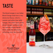  Fever Tree Sparkling Blood Orange Soda, 24 x 200ml