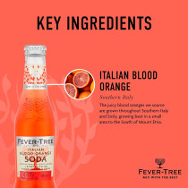 Fever Tree Sparkling Blood Orange Soda, 24 x 200ml