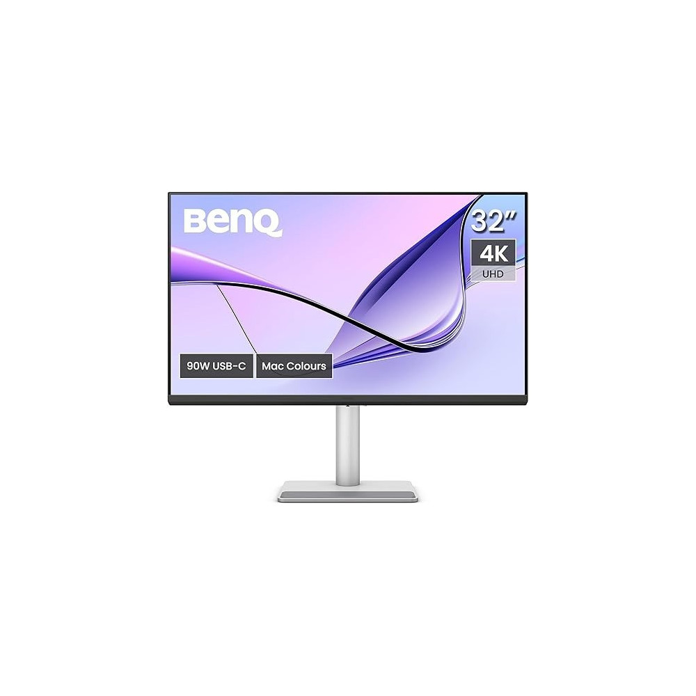 BenQ 32 Inch 4K UHD Monitor For MacBook Pro and MacBook Air, Silver