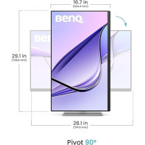 BenQ 32 Inch 4K UHD Monitor For MacBook Pro and MacBook Air, Silver