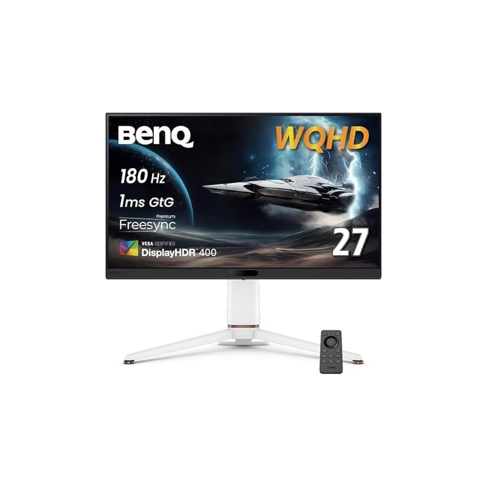 BenQ MOBIUZ 27 Inch 2K 180 Hz Refresh Rate Gaming Monitor, White