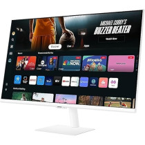 Samsung M7 2024 Smart Monitor 32 Inch VA 4K UHD M70D Smart Screen With Speaker, HDMI, USB-C, USB Hub, WiFi, White, LS32DM703UMXUE