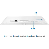Samsung M7 2024 Smart Monitor 32 Inch VA 4K UHD M70D Smart Screen With Speaker, HDMI, USB-C, USB Hub, WiFi, White, LS32DM703UMXUE