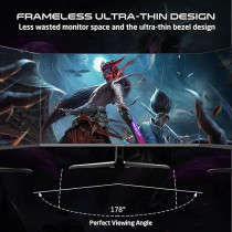 GAMEON New 2024 1080p Gaming Monitor 27 Inch, GOPS27180IPS, FHD IPS, 180Hz Refresh Rate, 0.5ms Response Time, 2.1 HDMI, G-Sync And FreeSync, HDR, Built-in-Speakers, Console Ready