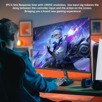 GAMEON New 2024 1080p Gaming Monitor 27 Inch, GOPS27180IPS, FHD IPS, 180Hz Refresh Rate, 0.5ms Response Time, 2.1 HDMI, G-Sync And FreeSync, HDR, Built-in-Speakers, Console Ready