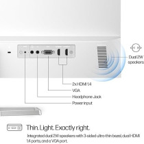 HP Series 5 27 inch FHD Monitor With Speakers - 527sa, 27inch (68.6 cm),FHD(1920 x 1080), 300 Nits,Integrated Speakers, Anti-Glare, Eye Ease, 3.28kg