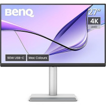 BenQ MA270U 27Inch 4K 3840x2160 Monitor For MacBook Pro/Air, Dual USB-C, 90W Power Delivery, Mac Color Match, USB Hub, Brightness And Volume Control On Mac, Height And Tilt Adjustable Stand, P3 Color Gamut