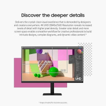 Samsung 32-Inch ViewFinity S70D Series 4K UHD High Resolution Monitor With HDR10, Black, LS32D702EANXGO