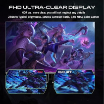 GAMEON 27 Inch 240 Hz Refresh Rate Full HD Gaming Monitor, Black