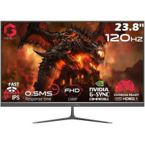 GAMEON New 2024 1080p Gaming Monitor 23.8 inch, GOES24FHD120IPS, FHD IPS,120Hz Refresh Rate, 0.5ms Response Time, 2.1 HDMI, G-Sync and FreeSync, HDR, Built-in-Speakers, Console Ready
