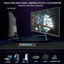 GAMEON New 2024 1080p Gaming Monitor 23.8 inch, GOES24FHD120IPS, FHD IPS,120Hz Refresh Rate, 0.5ms Response Time, 2.1 HDMI, G-Sync and FreeSync, HDR, Built-in-Speakers, Console Ready