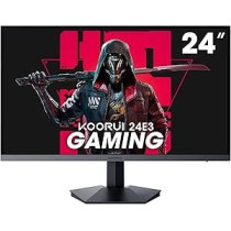 KOORUI 24 Inch Gaming Monitor, 165Hz, FHD 1920x1080, 1ms, IPS, Compatible FreeSync G-sync, Tilt Adjustable, Eye Care, VESA Wall Mountable, HDMI, DisplayPort, Black