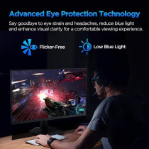 KOORUI 24 Inch Gaming Monitor, 165Hz, FHD 1920x1080, 1ms, IPS, Compatible FreeSync G-sync, Tilt Adjustable, Eye Care, VESA Wall Mountable, HDMI, DisplayPort, Black