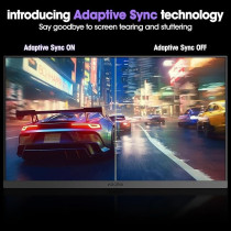 KOORUI 24 Inch Gaming Monitor, 165Hz, FHD 1920x1080, 1ms, IPS, Compatible FreeSync G-sync, Tilt Adjustable, Eye Care, VESA Wall Mountable, HDMI, DisplayPort, Black