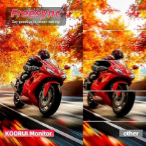 KOORUI 27 inch 240HZ FHD Gaming Monitor DCI-P3 90 Percent Color Gamut 1MS,1080P, Freesync, DisplayPort.HDMI Cable Black VESA
