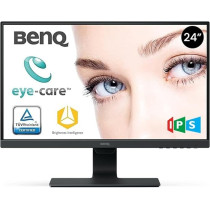 BenQ GW2480 24 Inch FHD 1080p Eye-Care LED Monitor, 1920 x 1080 Display, IPS, Brightness Intelligence, Low Blue Light, Flicker-free, Ultra Slim Bezel, Cable Management System, HDMI, Black