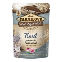 Carnilove 24pcs x 85g Trout Enriched With Echinacea For Adult Cats (Wet Food Pouches)