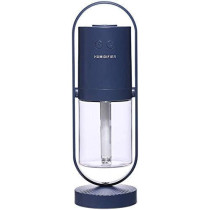 UK PLUS Mini Portable Humidifier Cool Mist, 7-Colour Led Night Light Humidifiers, Auto Shut-Off, Super Quiet, Personal Humidifier For Bedroom Home Desk Office Cartoon Air Humidifier (Blue)