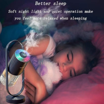 UK PLUS Mini Portable Humidifier Cool Mist, 7-Colour Led Night Light Humidifiers, Auto Shut-Off, Super Quiet, Personal Humidifier For Bedroom Home Desk Office Cartoon Air Humidifier (Blue)