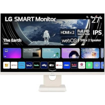 LG 27-Inch Full HD IPS Smart Monitor With WebOS, White, 27SR50F-W