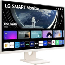 LG 27-Inch Full HD IPS Smart Monitor With WebOS, White, 27SR50F-W