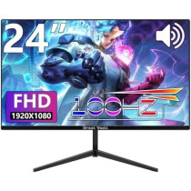 Great Voell 24 Inch Full HD 100 Hz Built-In Speakers Gaming Monitor, Black, Z240B13