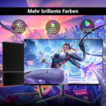 Great Voell 24 Inch Full HD 100 Hz Built-In Speakers Gaming Monitor, Black, Z240B13