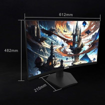 Redragon 27 Inch 144hz/165HZ Curve Gaming Monitor, QHD 2K (2560X1440) IPS Frameless Computer Monitor, 1ms Response Time, HDMI And VGA Compatible, VESA Wall Mount