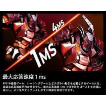 AOC 24 Inch IPS FullHD 180Hz, 1ms, HDR10 Gaming Monitor HDMI 2.0, DisplayPort Height Adjustable Stand, Black And Red - 24G4