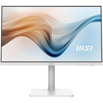 MSI Modern MD2412PW 23.8 Inch FHD Office Monitor - 1920 x 1080 IPS Panel, 100 Hz, Eye-Friendly Screen, HDR Ready, Built-in Speakers, 4-Way Adjustable Stand - HDMI 1.4b, USB Type-C, White