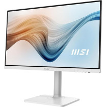MSI Modern MD2412PW 23.8 Inch FHD Office Monitor - 1920 x 1080 IPS Panel, 100 Hz, Eye-Friendly Screen, HDR Ready, Built-in Speakers, 4-Way Adjustable Stand - HDMI 1.4b, USB Type-C, White