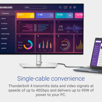 Dell UltraSharp U2724DE 27 Inch Monitor (120HZ, IPS Black And Thunderbolt 4 Hub)