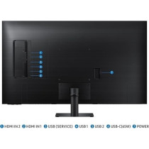 Samsung M7 2024 Smart Monitor 32 Inch VA 4K UHD M70D Smart Screen With Speaker, HDMI, USB-C, USB Hub, WiFi, Black, LS32DM702UMXUE