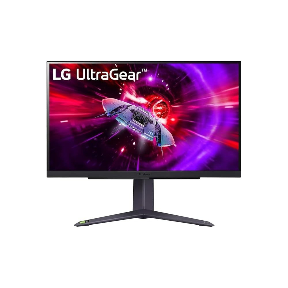 LG 27GR75Q, UltraGear Gaming Monitor (27 Inch) QHD IPS Display(2560 x 1440), 165Hz And 1ms, HDR 10, sRGB 99Percentage( Typ.), G-SYNC, AMD FreeSync Premium, Anti-Glare, Height, Pivot, HDMI, DP Black (27GR75Q-B.ATR)