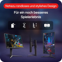 LG Electronics 27GR75Q-B Ultragear Gaming Monitor 68.5 cm (27 Inch), 2560 x 1440, 16:9, WQHD 1440p, 99Percentage sRGB, HDR10, 165 Hz, 1ms GtG, Black