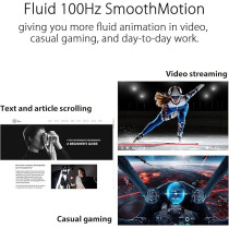 ASUS VA24EHF Eye Care Gaming Monitor – 24-inch 23.8-inch viewable, IPS, Full HD, Frameless, 100Hz, Adaptive-Sync, 1ms MPRT, HDMI, Low Blue Light, Flicker Free, Wall Mountable