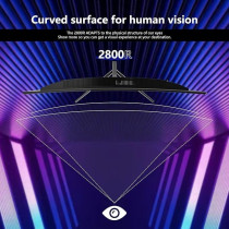 Great Voell 24 Inch Curved Gaming Monitor FHD 1920 x 1080P, 180Hz,Built-in Speakers, HDR, Anti-Blue Light Eye Protection, 99 Percentage SRGB, Support VESA, Tiltable with FreeSync, HDMI 2.0, Computer Screen 16/9